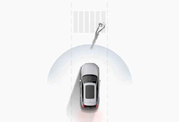 2010 – Detekce chodců s funkcí automatického brzdění plnou brzdnou silou